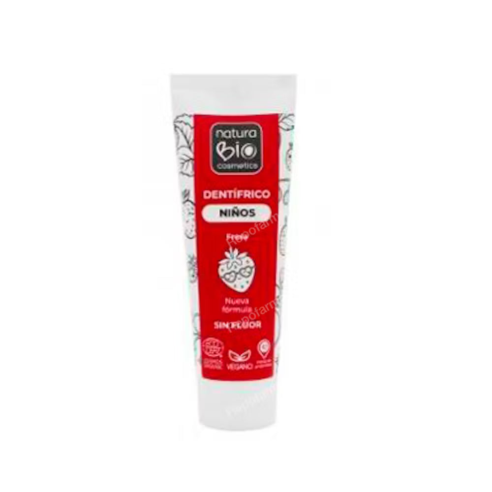 DENTIFRICO NIÑOS FRESA - 75 ml. NATURABIO COSMETICS