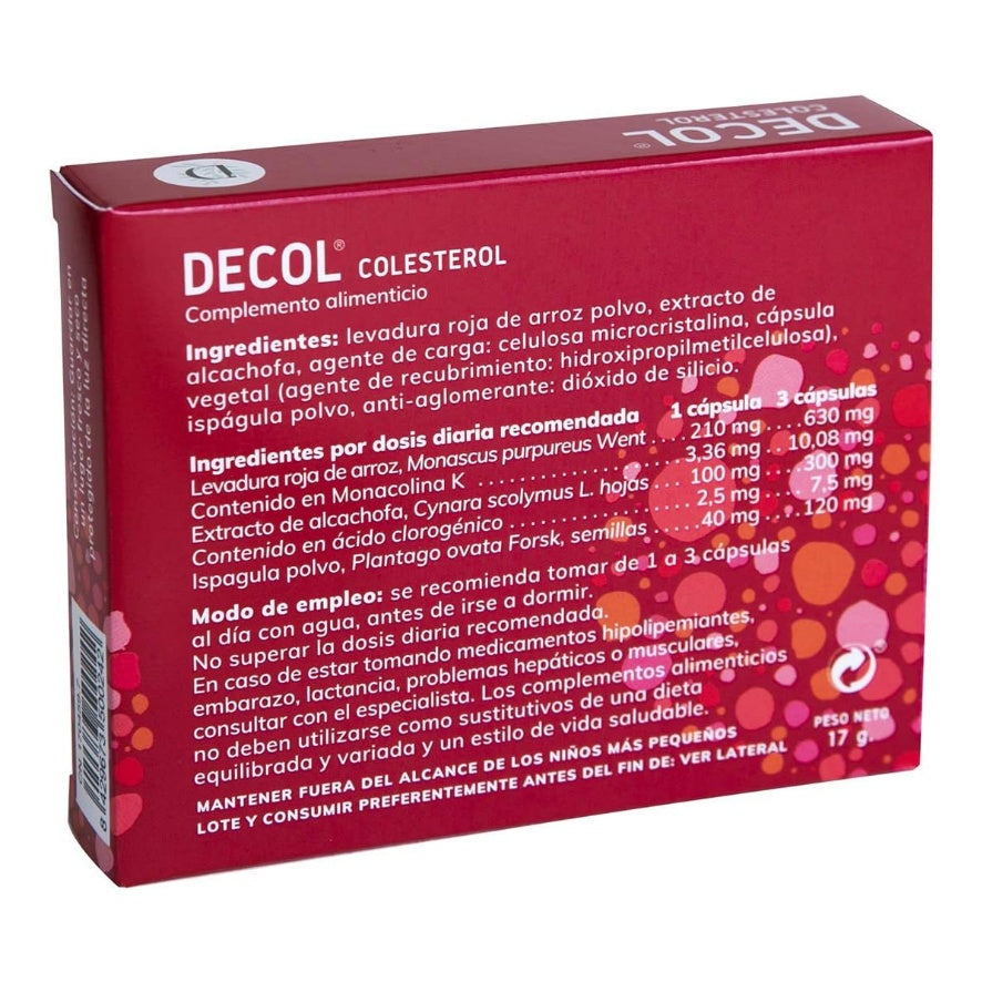 Decol Colesterol 570Mg Eco 30caps Dimefar