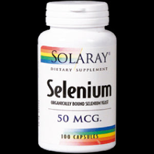 Selenio Orgánico 50 mcg Solaray – 100 Cápsulas Antioxidantes