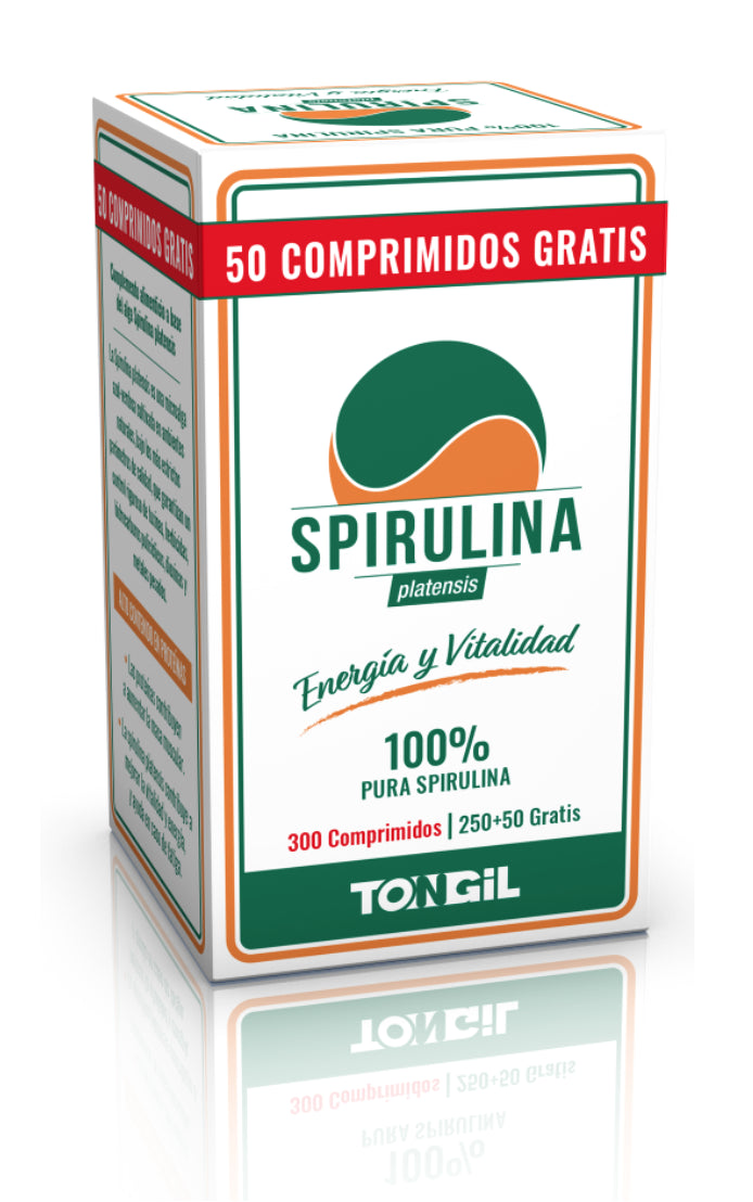 Spirulina Tongil 300 comprimidos alta proteína y vitaminas