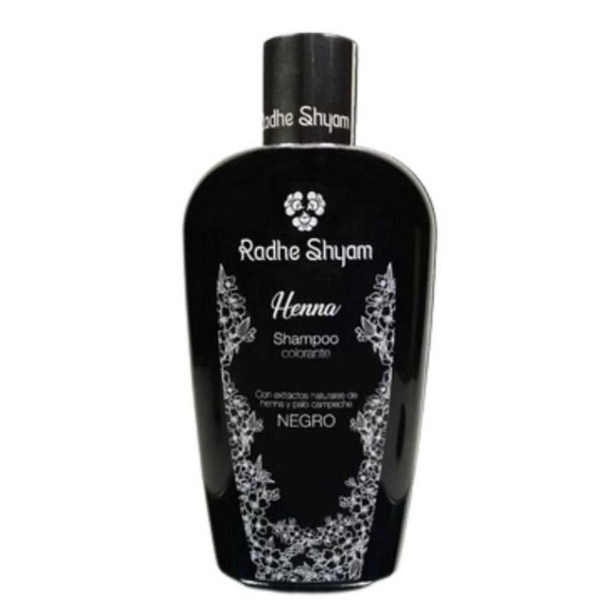 RADHE SHYAM CHAMPU HENNA COLOR NEGRO 400ml.