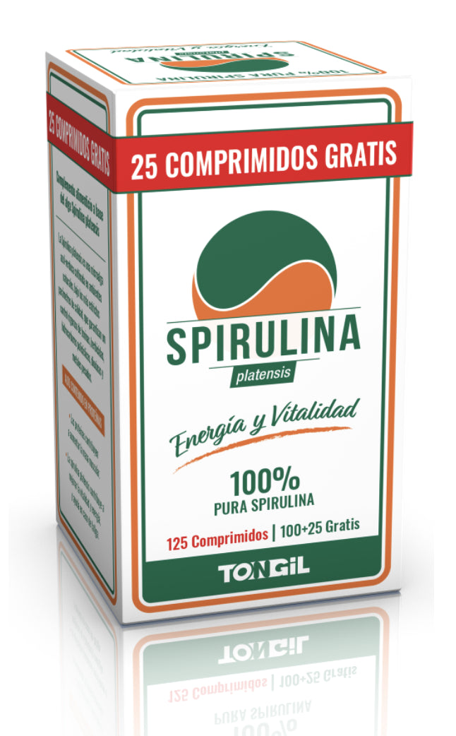 Spirulina Tongil 125 comprimidos – Alta proteína, vitaminas y minerales