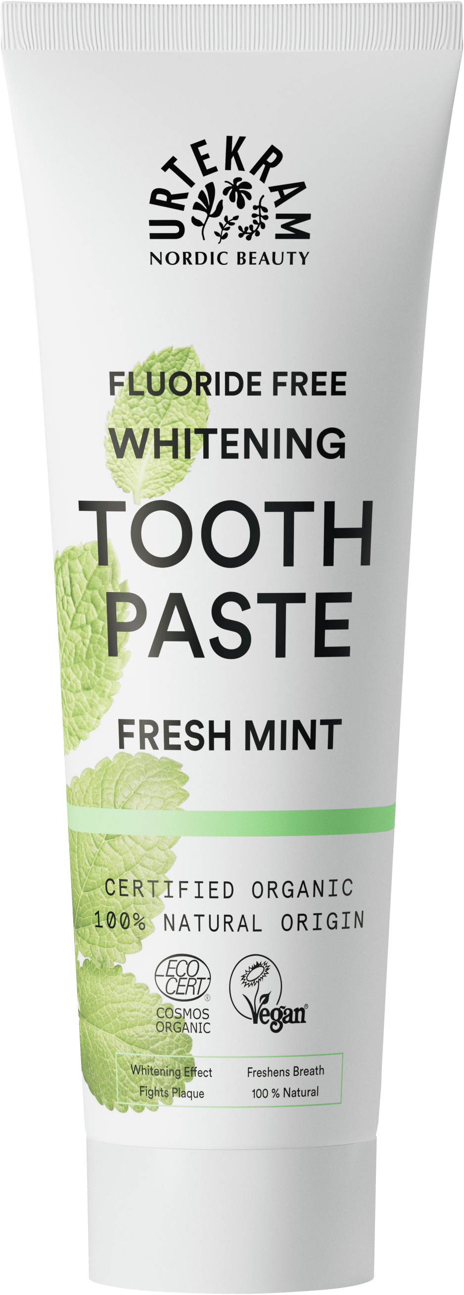 Pasta de Dientes Vegana Menta Fresca Urtekram 75ml Sin Siliconas