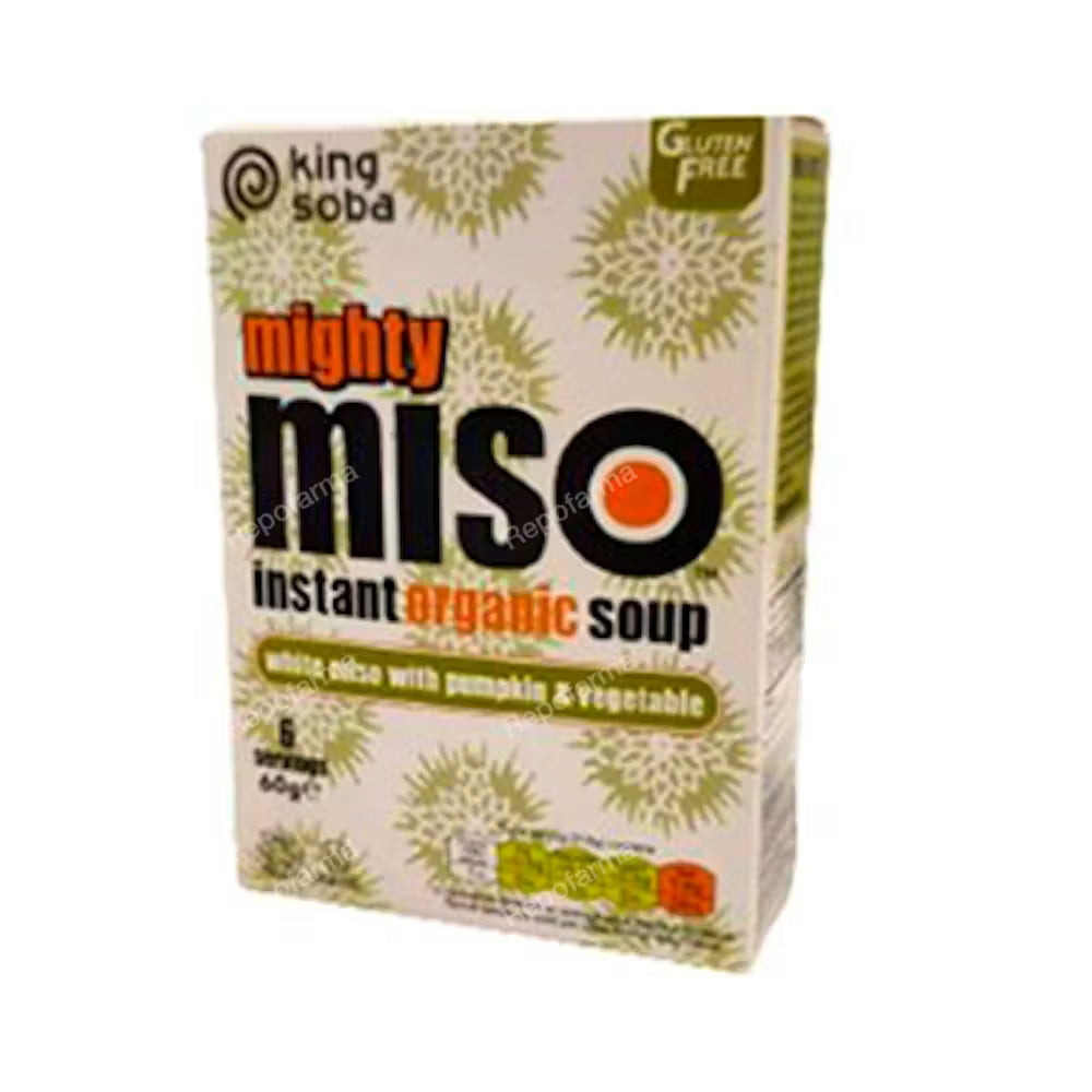 KING SOBA SOPA MISO calabaza-verduras instant 6sbrsx10gr BIO