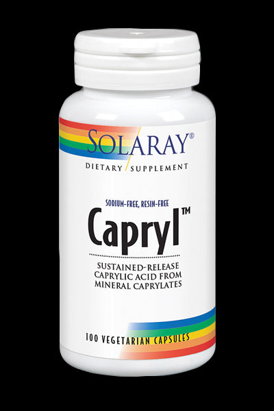 Capryl Solaray 100 Cápsulas Ácido Caprílico Suplemento Anticándida