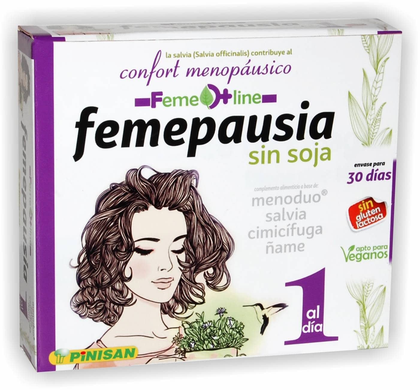 Femepausia Pinisan 30 Cápsulas Suplemento Natural para Menopausia