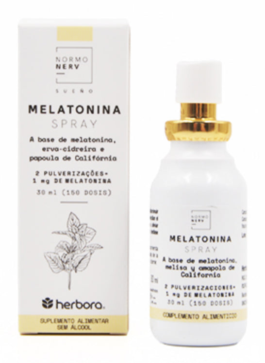 Spray de Melatonina Herbora 30 ml – Sueño Rápido y Relajante