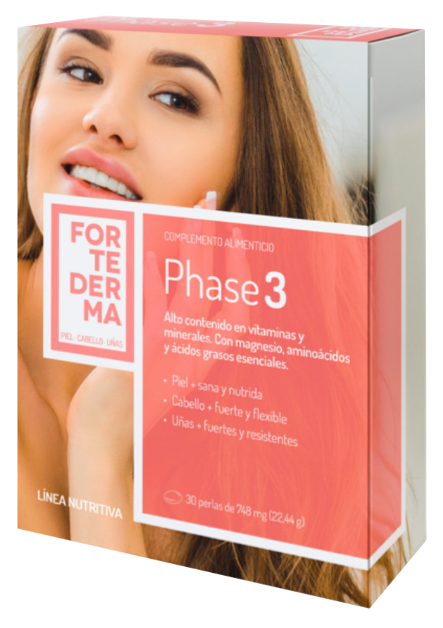 Phase 3 Herbora 30 perlas para cabello, uñas y piel