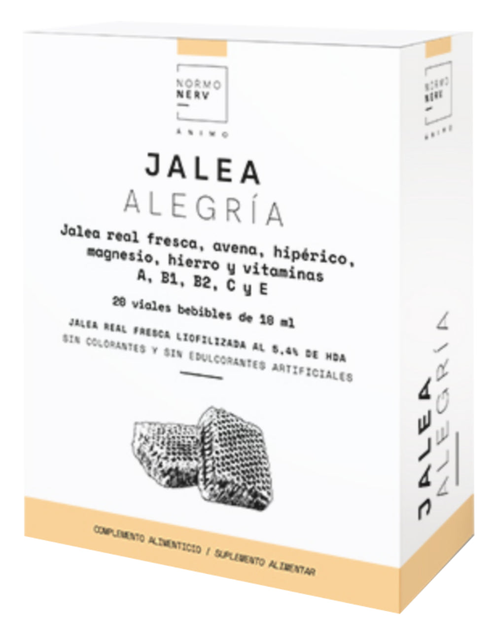 Jalea Real Alegría Normonerv 20 viales para sistema nervioso Herbora