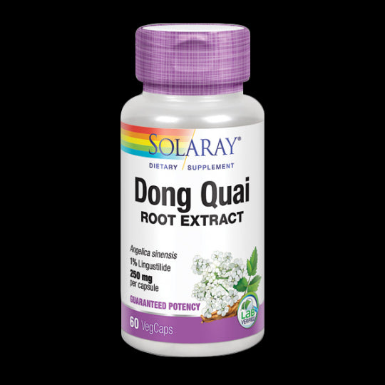 Dong Quai Solaray 60 Cápsulas Adaptógeno Femenino Menopausia