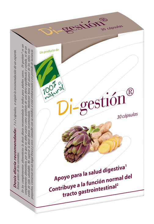 Di-Gestion 100% Natural: 30 Cápsulas Digestivas de Alcachofera y Jengibre