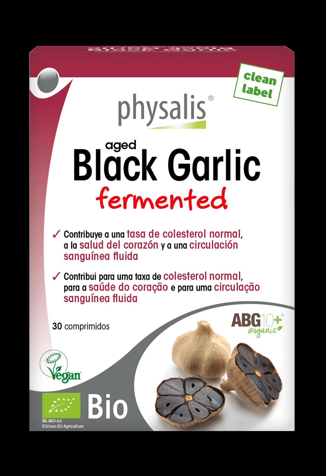Ajo Negro en Comprimidos Bio Physalis 30 Cápsulas Salud Cardiovascular