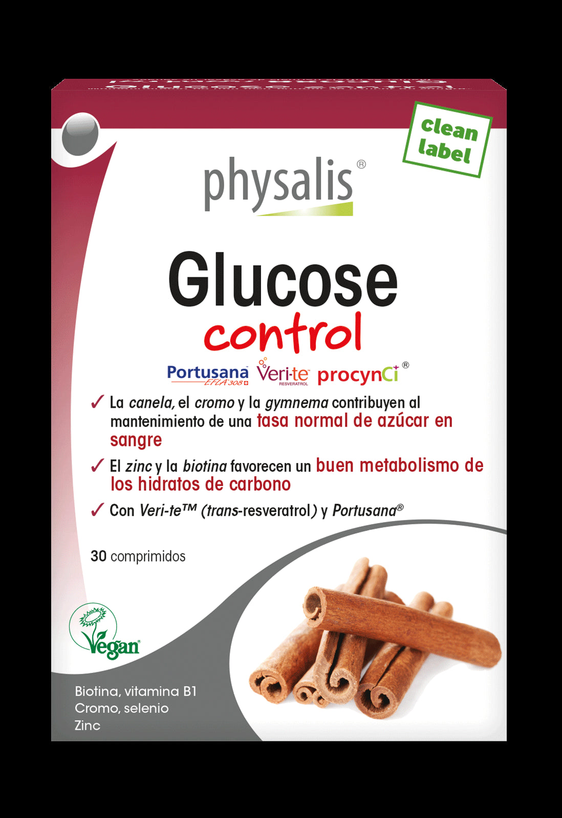 Glucose Control Physalis 30 comprimidos para regulación natural de azúcar