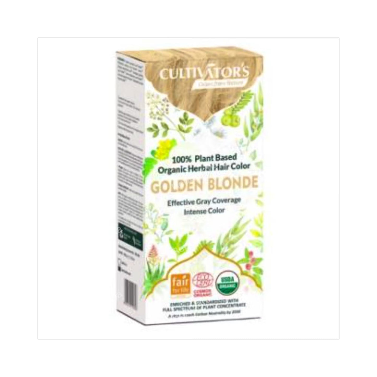 CULTIVATORS RUBIO DORADO tinte organico 100gr. ECOCERT