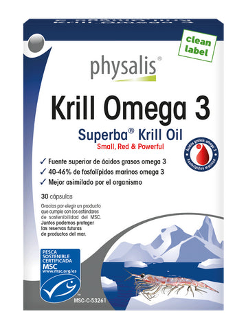 Suplemento de Krill Omega 3 con Astaxantina – 30 Perlas