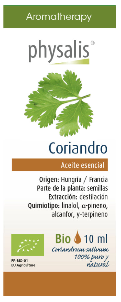 Aceite esencial de coriandro 10 ml – aroma fresco, picante, Hungría/Francia