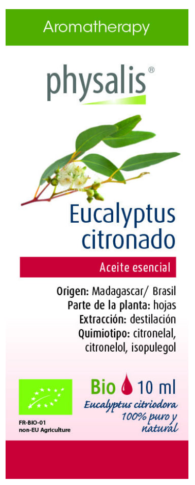 Aceite esencial de eucalipto citronado 10 ml – aroma refrescante