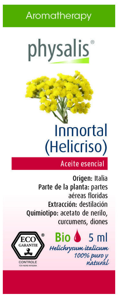 Aceite esencial de helicriso Physalis 5 ml aroma revitalizante