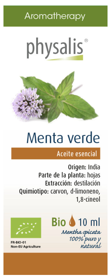 Aceite esencial puro de menta verde 10 ml Physalis
