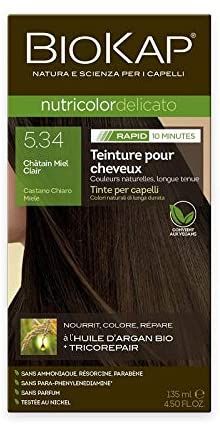Biokap Nutricolor Rapid 5.34 Castaño Claro Miel 135 ml Tinte Vegano