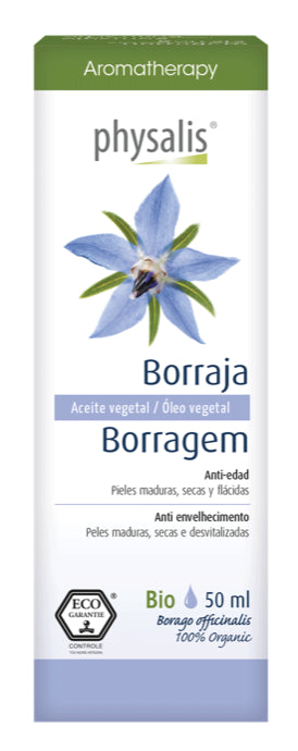 Aceite Vegetal de Borraja Bio 50 ml – Physalis Anti‑Edad y Nutrición