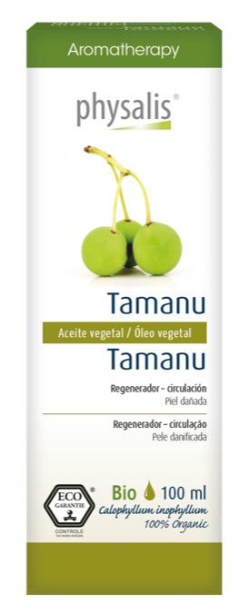 Aceite Vegetal Tamanu Physalis 100ml - Cuidado Facial y Corporal