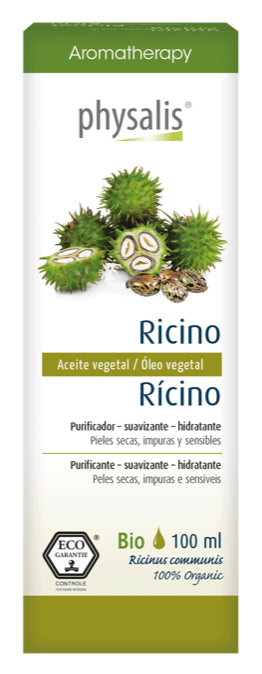 Aceite Vegetal de Ricino Orgánico Physalis 100 ml Hidratante Natural