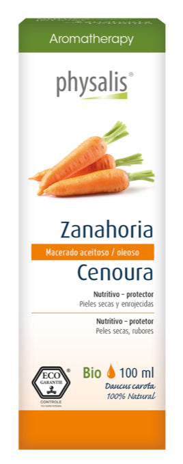 Aceite Vegetal de Zanahoria Bio Physalis 100 ml Cuidado Solar