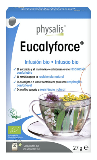 Eucalyforce Physalis Infusión de 20 filtros con eucalipto y malvavisco