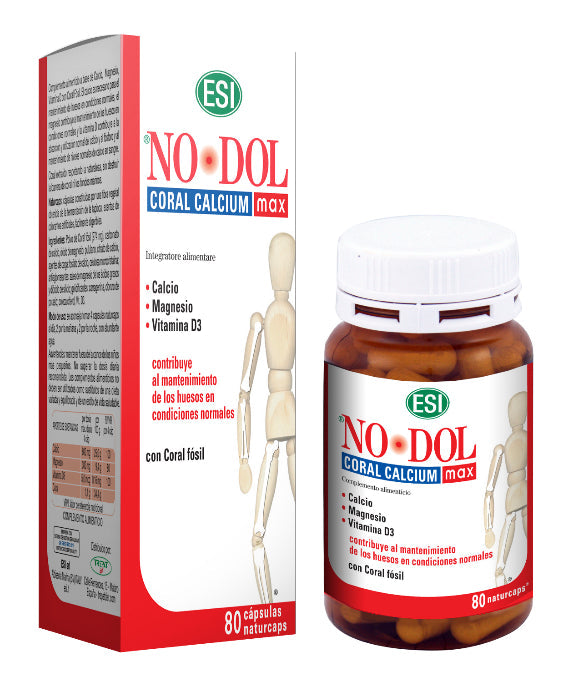 NoDol Coral Calcium Max Suplemento Calcio‑Magnesio 80 Cápsulas