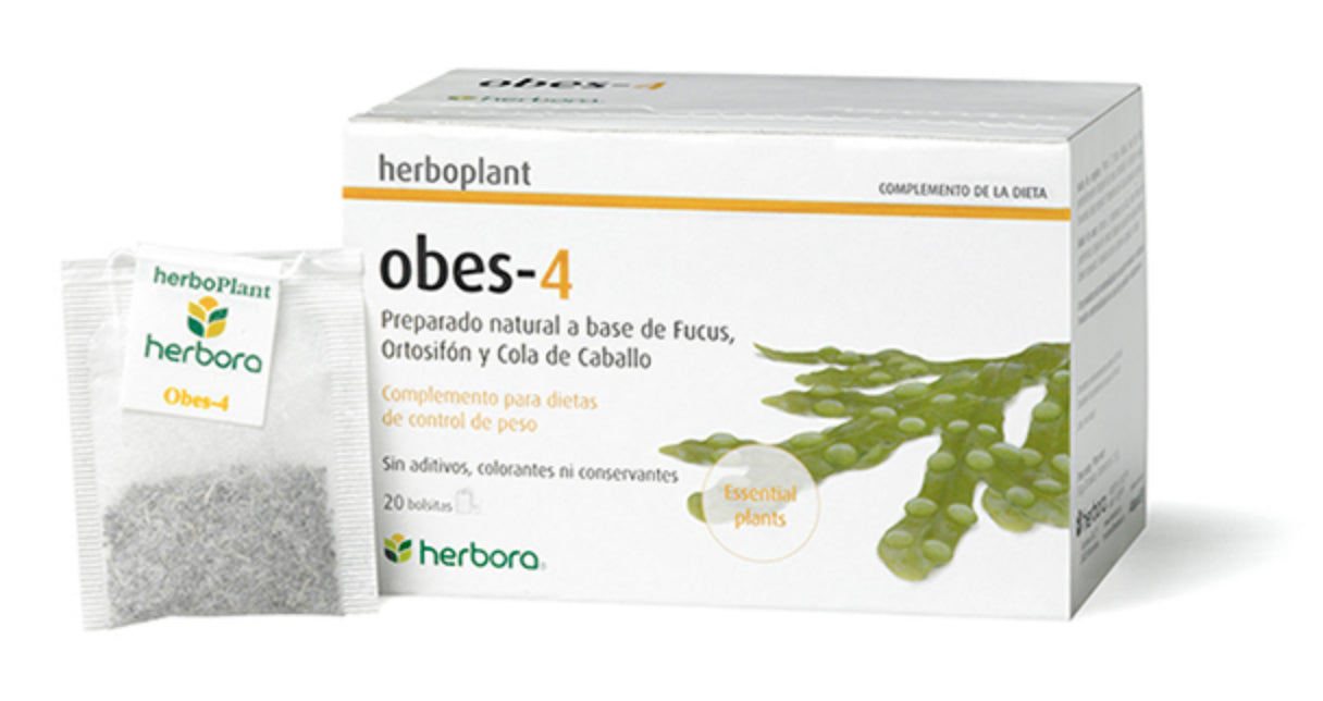 Herboplant Obes-4 de Herbora: Infusión Drenante 20 Filtros