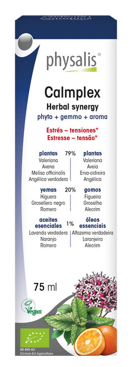Calmplex Physalis 75 ml Extracto Natural Antiestrés con Valeriana y Lavanda