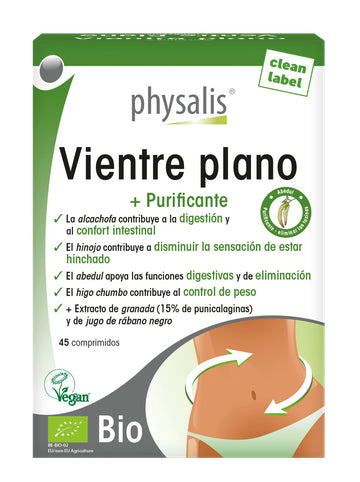 Suplemento Vientre Plano Physalis 45 comprimidos para control de peso