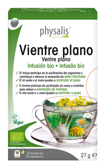 Infusión Vientre Plano Physalis 20 filtros para digestión ligera