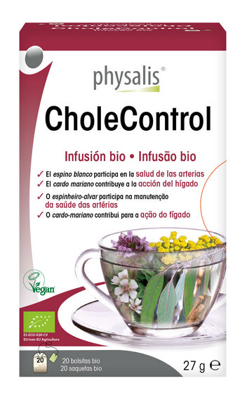 CholeControl Physalis Infusión de 20 filtros para salud hepática