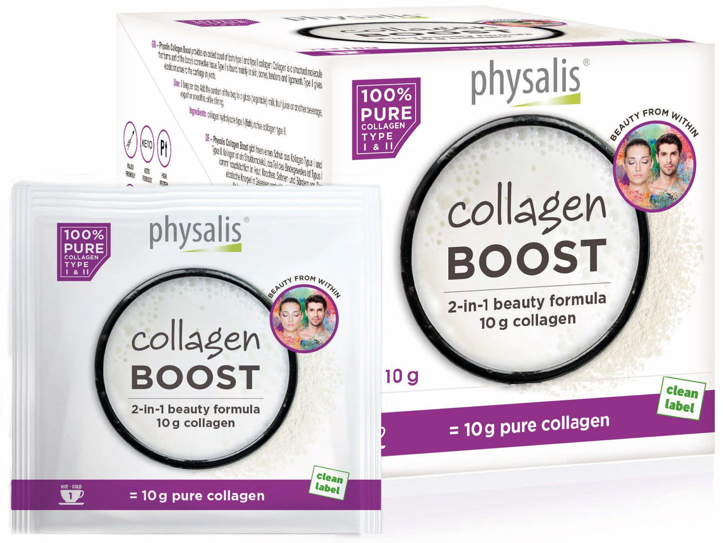 Colágeno Boost Physalis 12 sobres tipo I y II