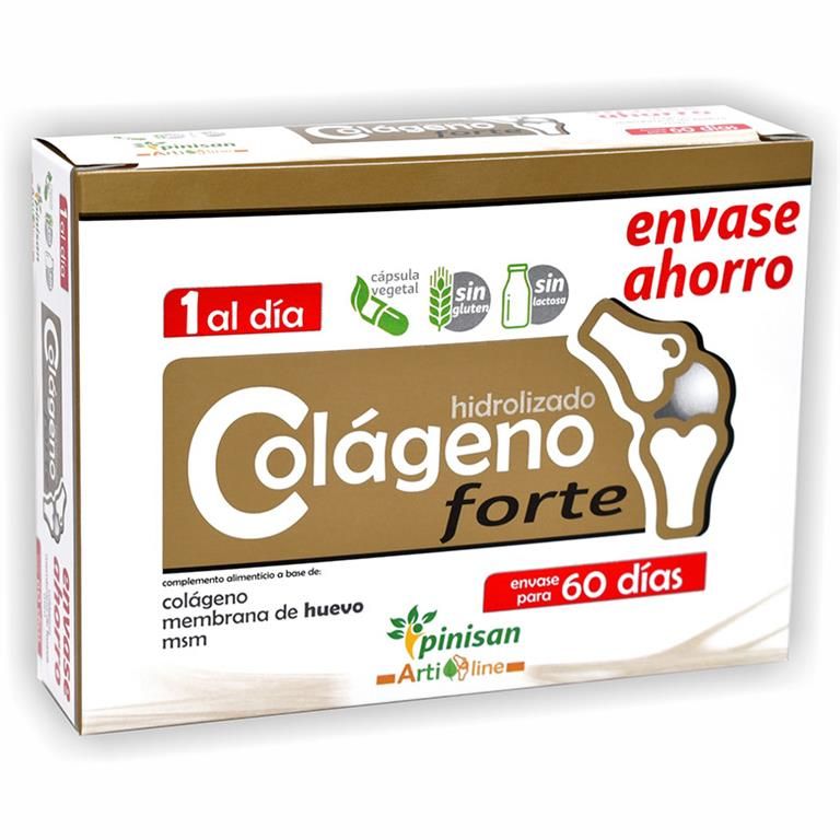 Colágeno Forte Pinisan 60 cápsulas membrana huevo articular
