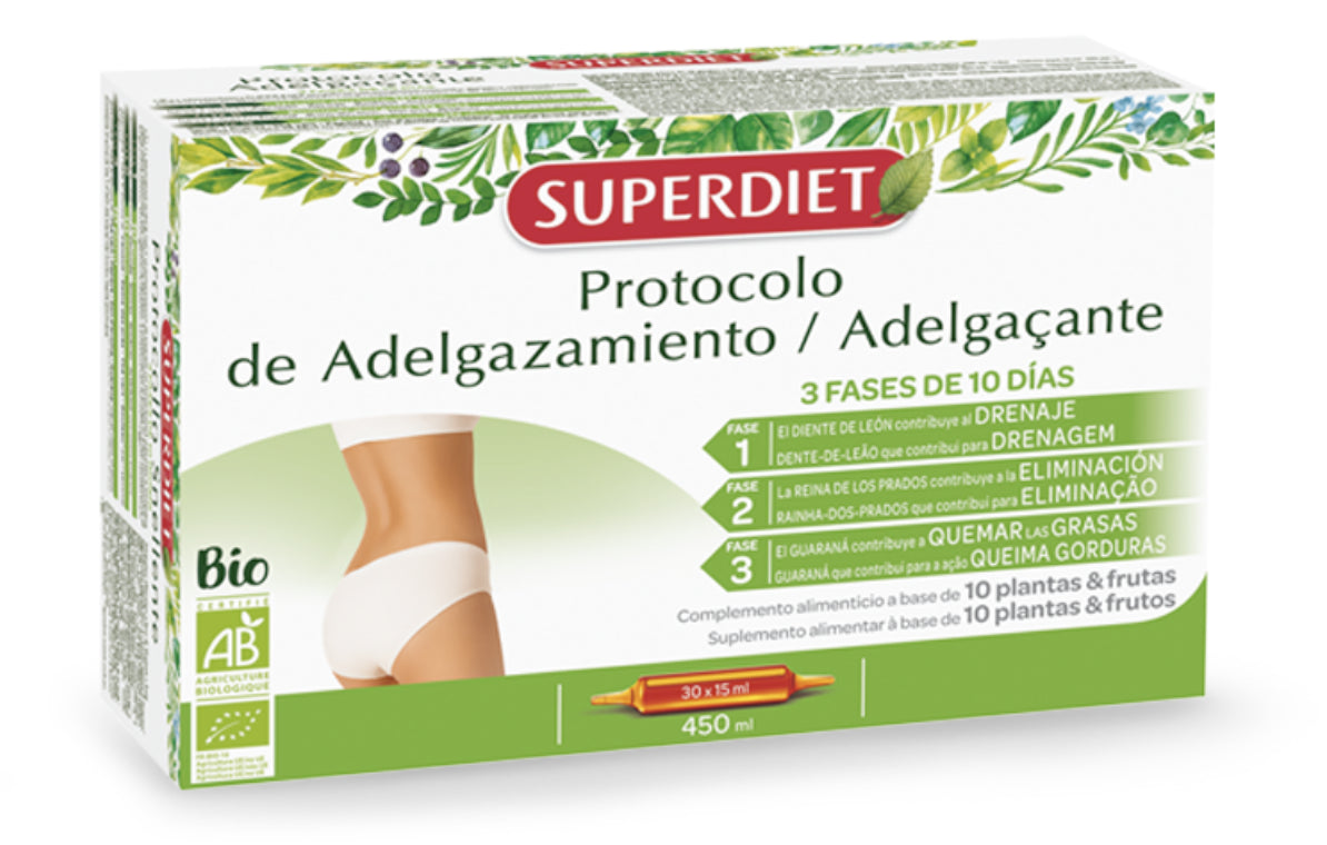Protocolo BIO de Adelgazamiento Superdiet 30 Ampollas 30 Días