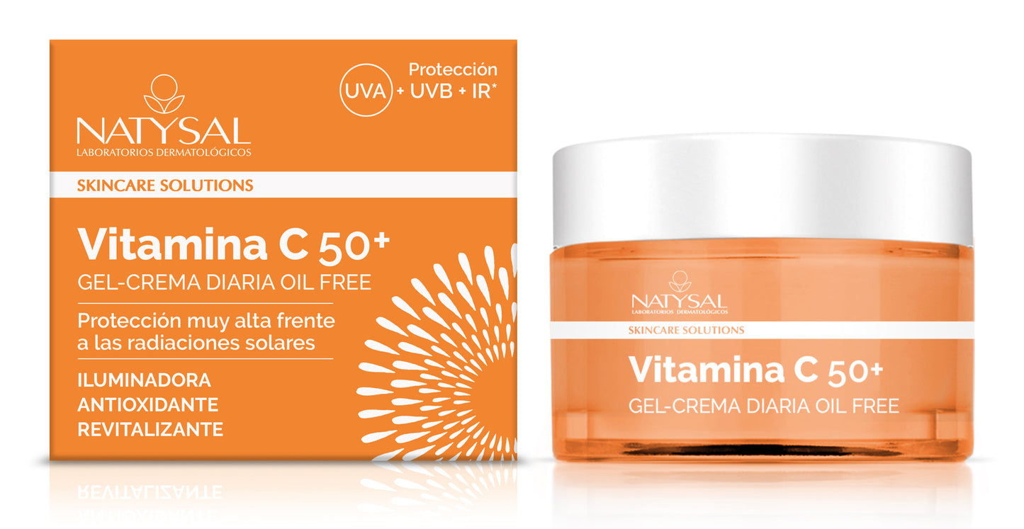 Crema Vitamina C 50+ Natysal Protección Solar Alta 50 ml