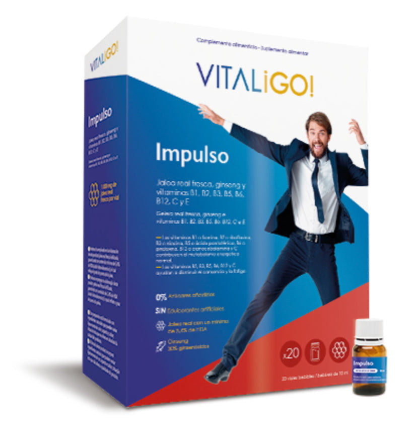 Impulso Herbora 20 Viales de Jalea Real Energizante