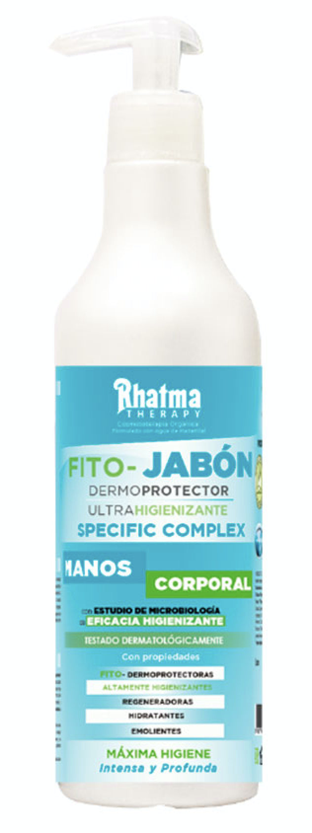 Fito-Jabón Dermoprotector Higienizante Rhatma 500 ml para manos y cuerpo