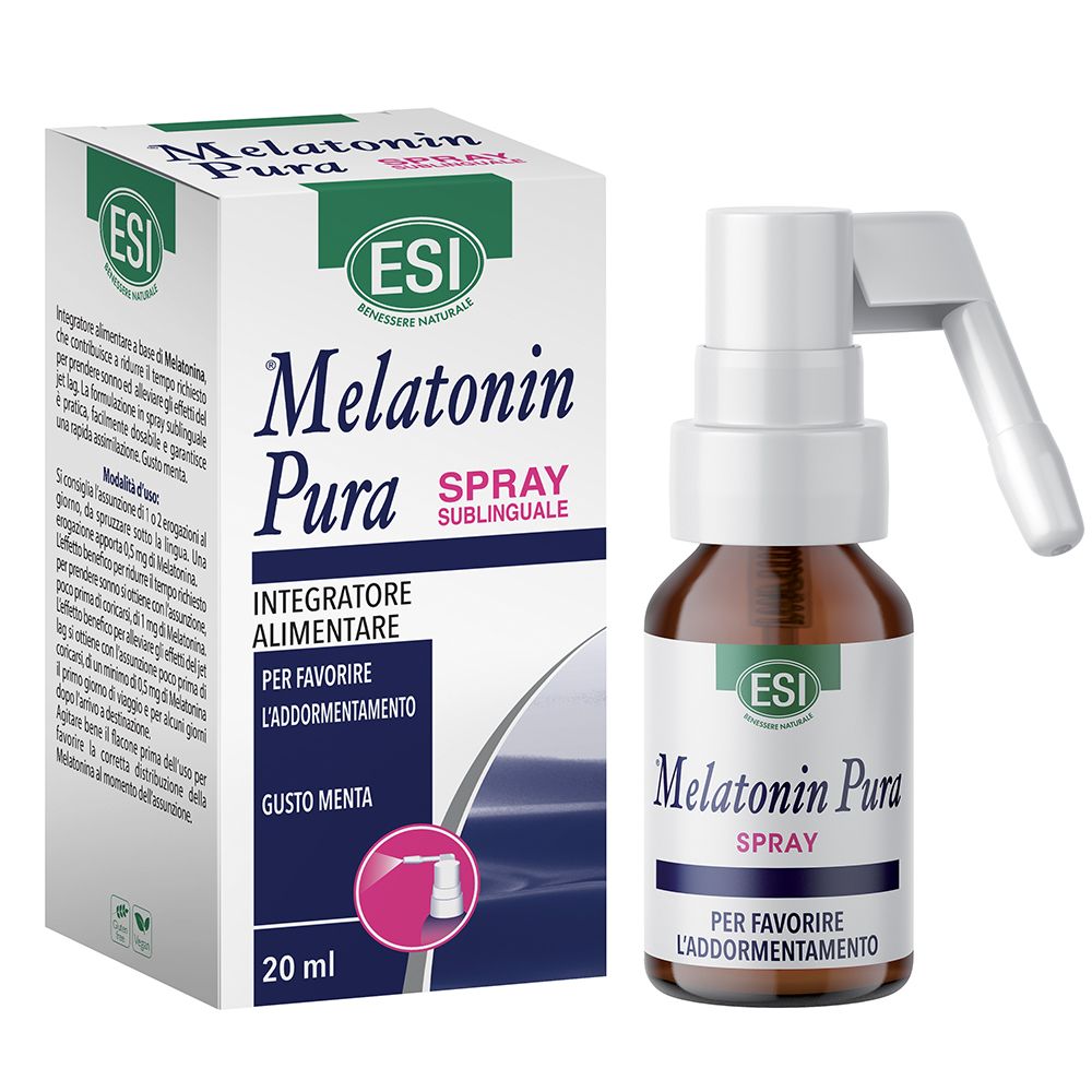 Melatonina Pura Sublingual 20 ml Spray Refrescante de Menta