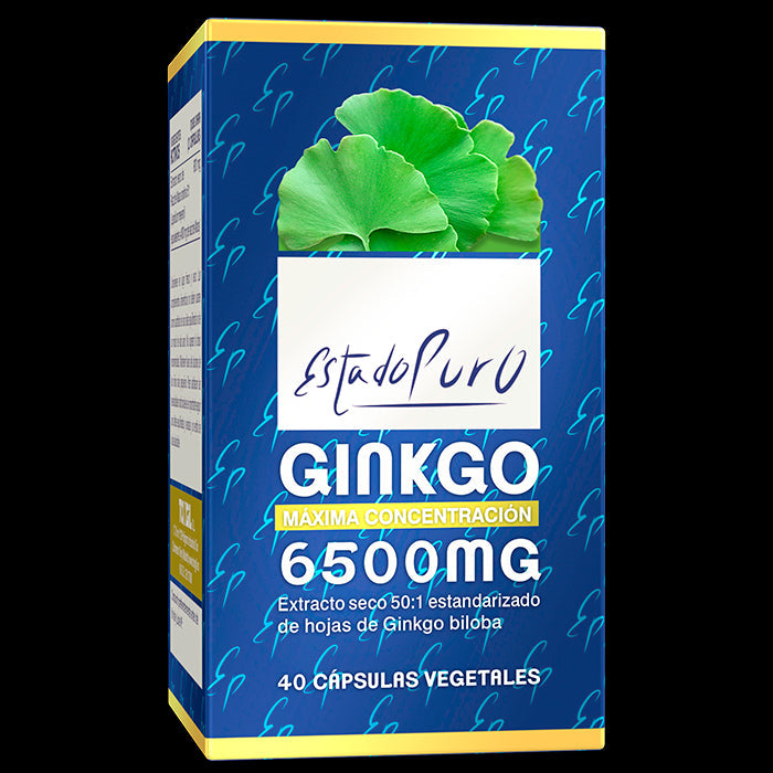 Suplemento Ginkgo Biloba 6500 mg Tongil - 40 cápsulas veganas