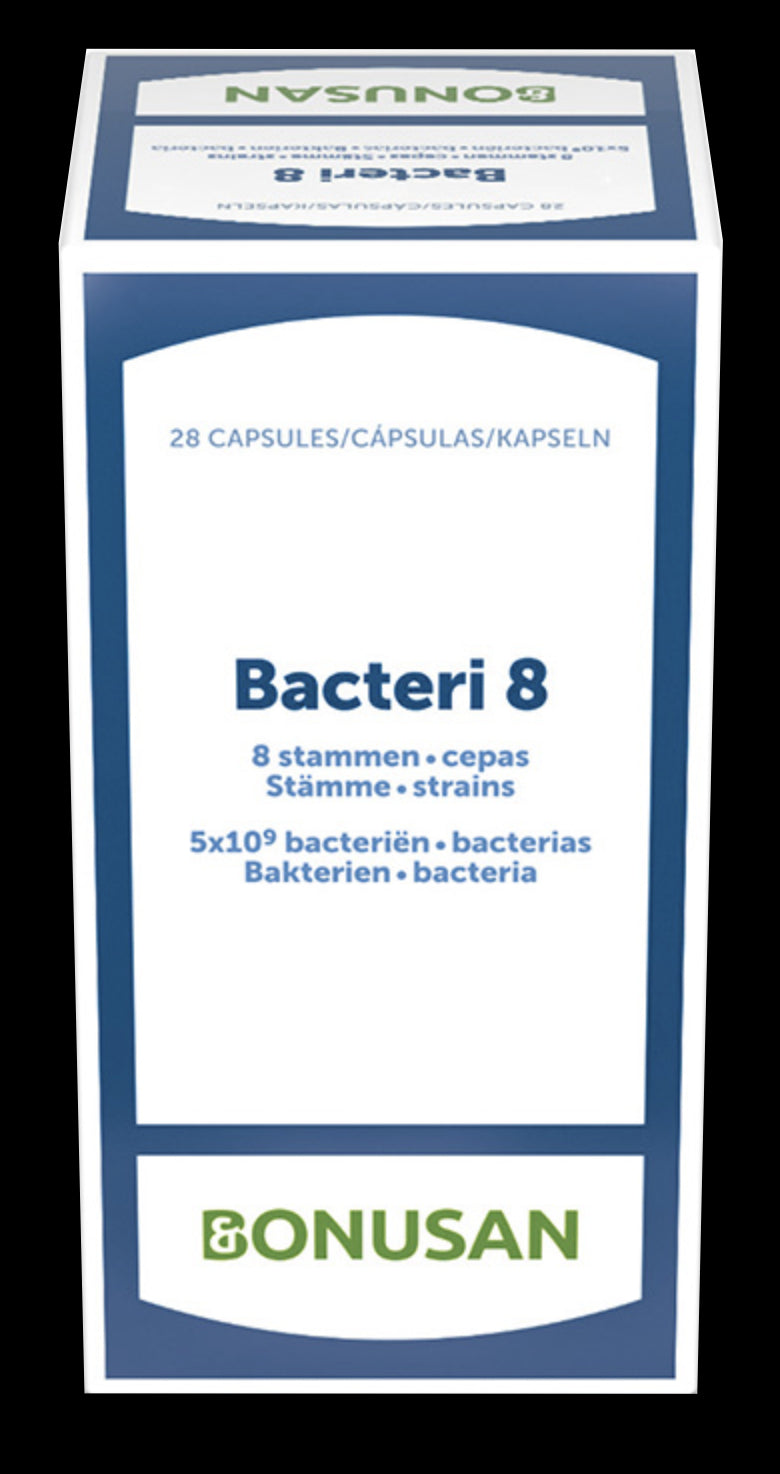 Bacteri 8 de Bonusan – 28 Cápsulas Probióticas con 8 Cepas