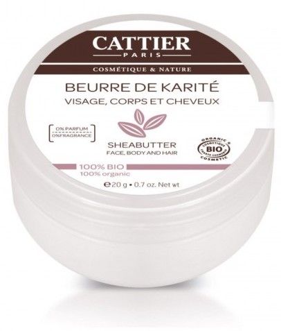 Manteca de Karité Orgánica Cattier 20g Hidratación Intensa