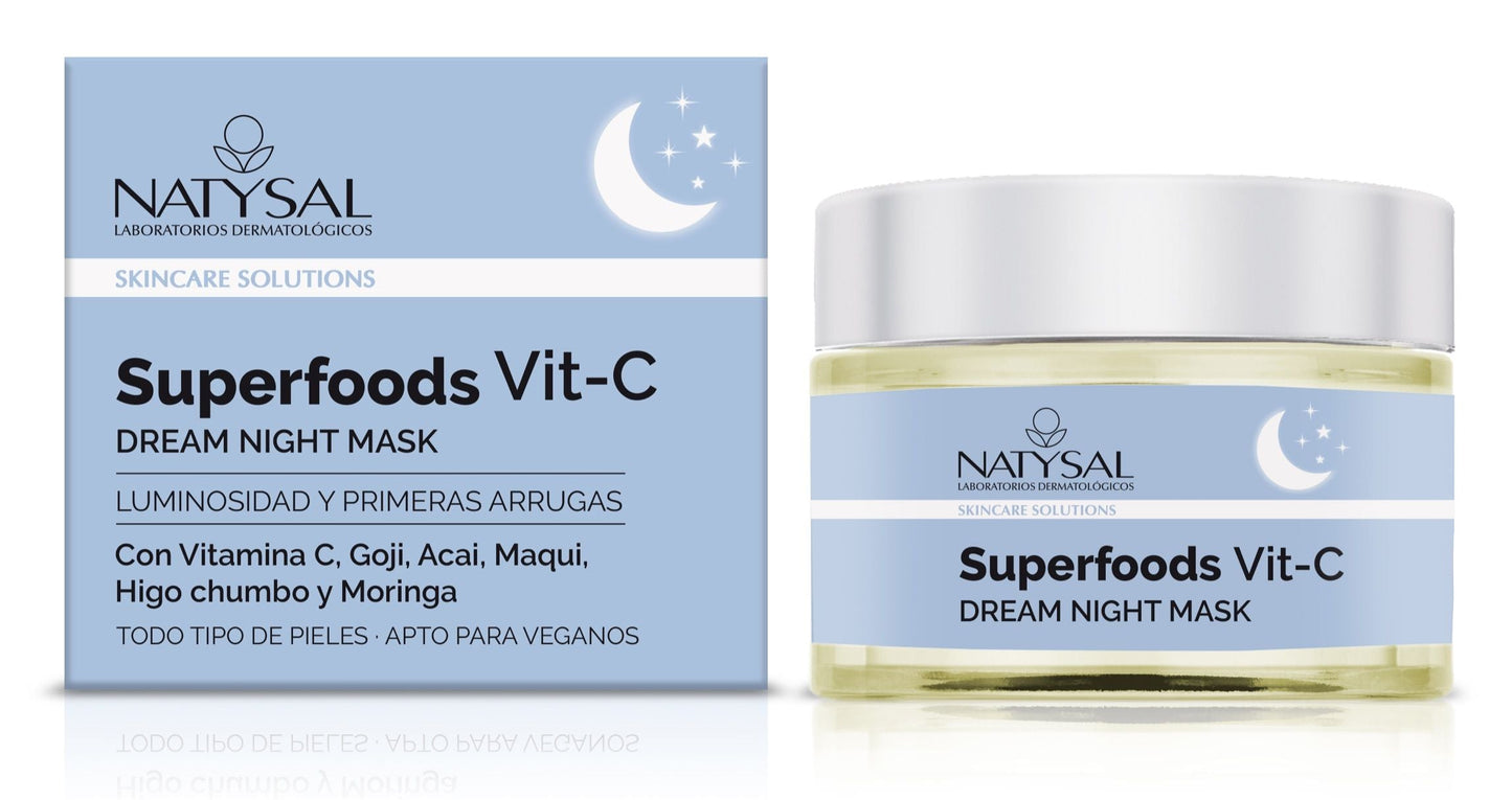 Mascarilla Nocturna Antiedad Vitamina C Superfoods Natysal 50ml