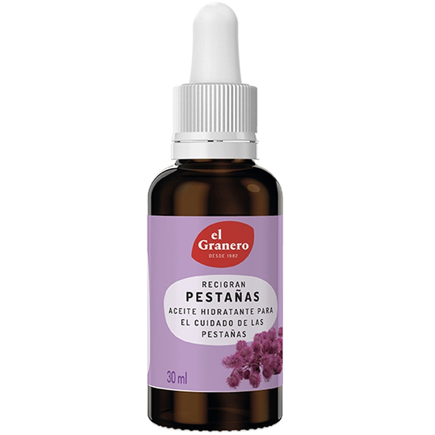 El Granero Integral - Ricigran Pestañas - 30 ml - A Base de Aceite de Ricino - Estimula el Crecimiento de las Pestañas - Apto para Pieles Sensibles - Ideal para Realizar un Masaje