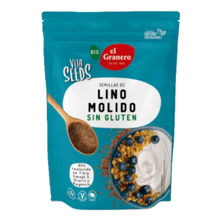 Lino Molido Sin Gluten Bio Vegan 300g El Granero Integral