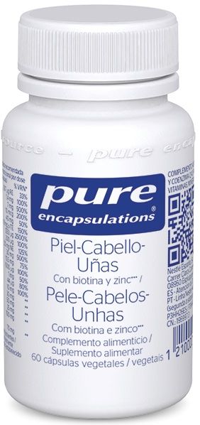 Suplemento Pure Encapsulations Piel Cabello y Uñas 60 Cápsulas
