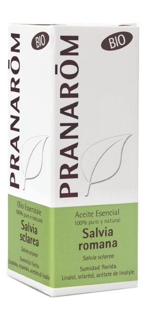 Aceite esencial de salvia romana bio 5 ml – Pranarom, aroma terapéutico